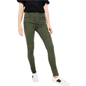 BODEN Brighton Biker Skinny Jeans Army Green 8